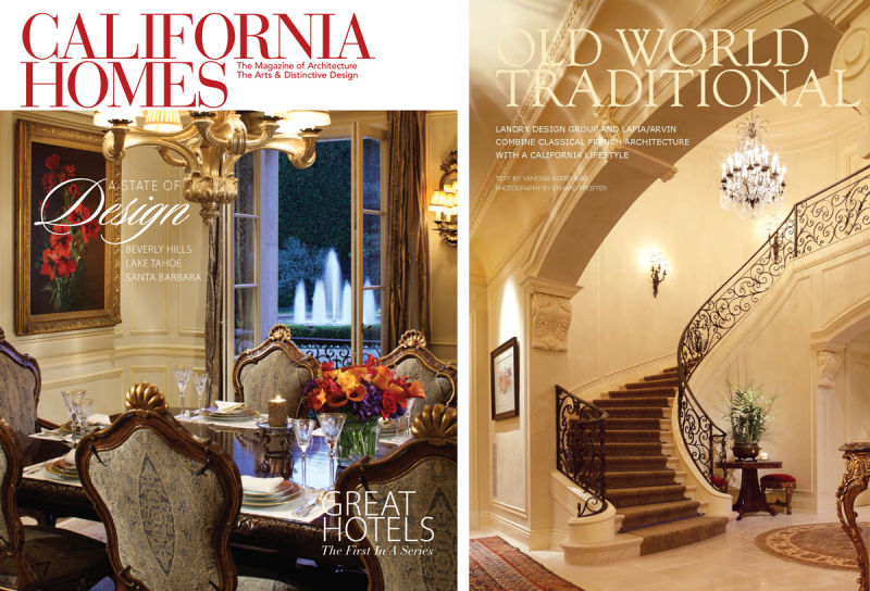 California Homes Magazine Features Landry Design Group Private Residence