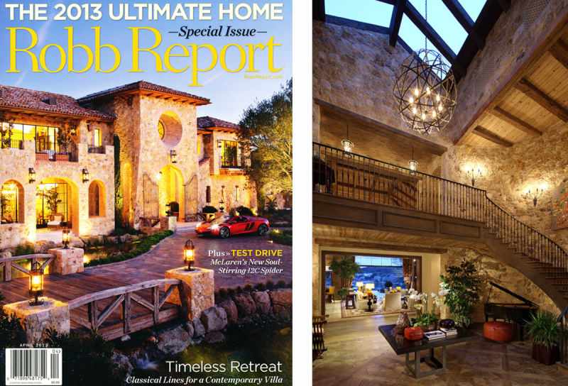 Robb Report Selects Villa Del Lago as 2013 Ultimate Home