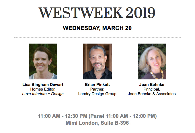Brian Pinkett, partner at Landry Design Group, to speak at WESTWEEK 2019