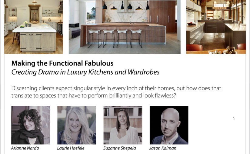 LDG Associate Suzanne Shepela participates in a discussion about Creating Drama in Luxury Kitchens and Wardrobes
