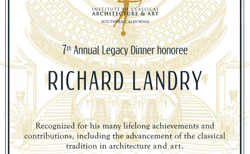 Richard Landry honored by ICAA at 7th Annual Legacy Dinner