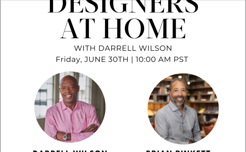 LDG’s principal Brian Pinkett in an episode of “Designers at Home”